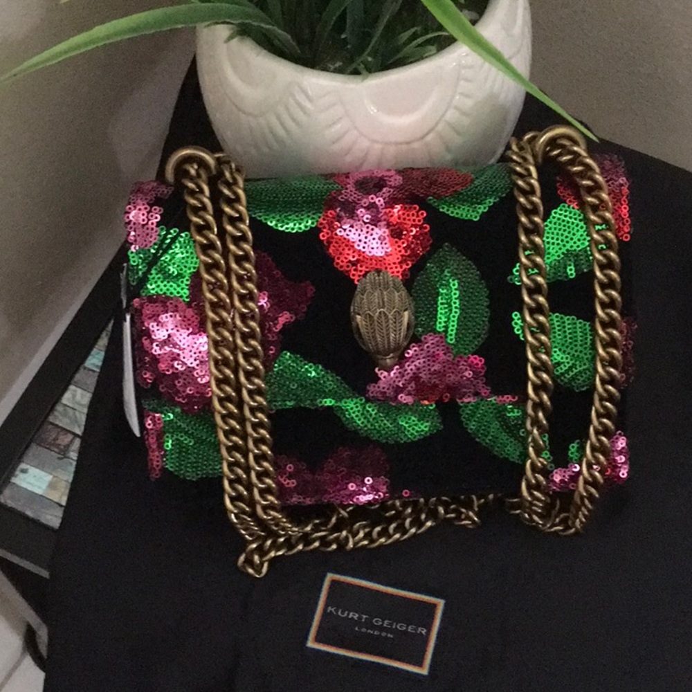 - Kurt Geiger London Kurt Geiger London
Shoreditch Floral Sequin Small Cro… - Picture 9 of 16